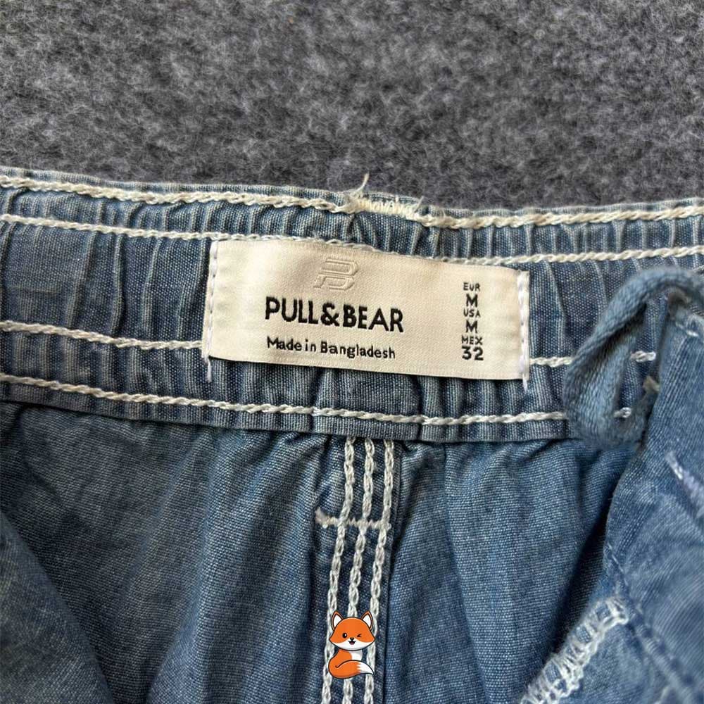 جین جورتس کارپنتر pull&bear jorts — تصویر ۵