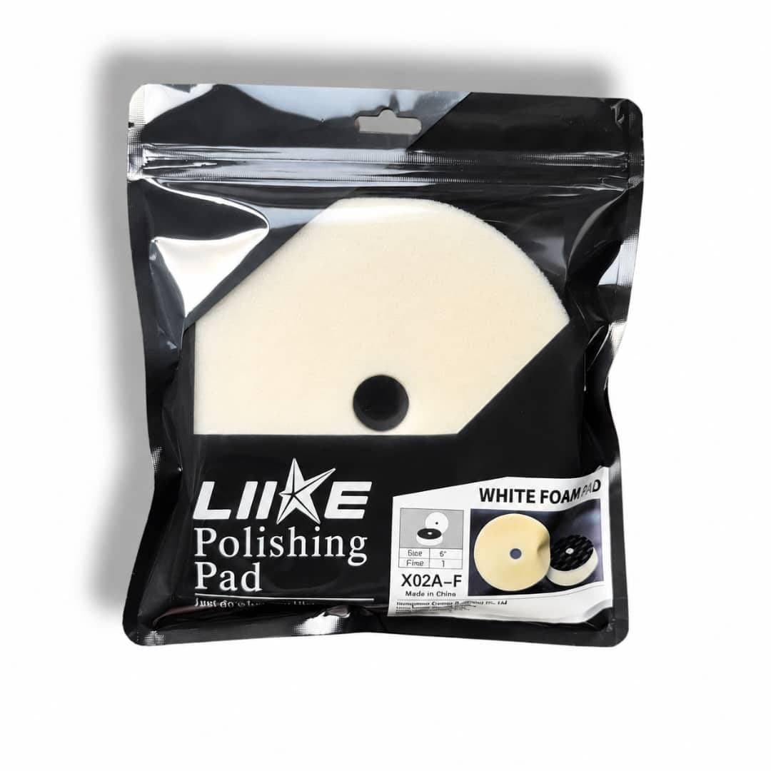 پد پولیش نرم اوربیتال سفید 150 میلی متری لایک مدل LIIKE X02A-F — تصویر ۲