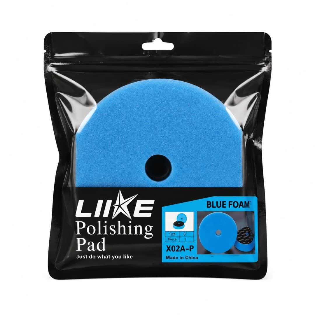 پد پولیش متوسط اوربیتال آبی 150 میلی متری لایک مدل LIIKE X02A-P