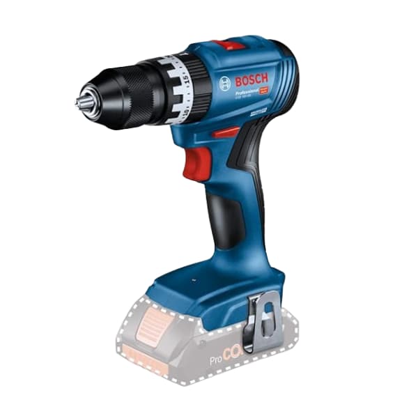 دریل پیچ‌گوشتی چکشی شارژی ۱۸ ولت بوش مدل GSB 18V-45 — تصویر ۳