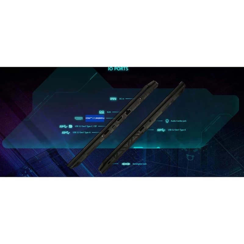 لپ تاپ 16 اینچی ام‌اس‌آی مدل Vector 16 HX Core Ultra 7 255HX 16GB DDR5 1TB SSD RTX 5080 16GB QHD+ 240Hz Win11 — تصویر ۸
