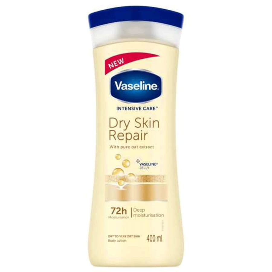 لوسیون بدن حاوی جو دو سر وازلین مدل DRY SKIN REPAIR حجم 400 میل