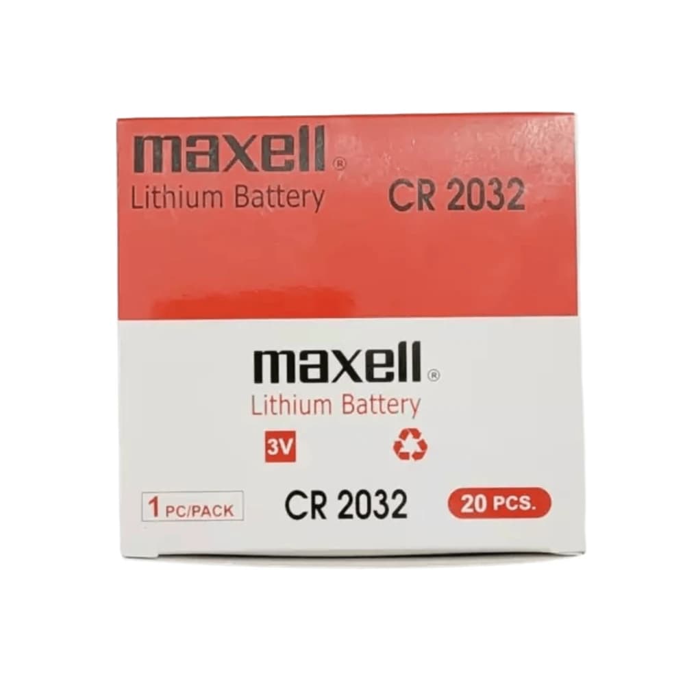 باتری سکه ای مکسل مدل Maxell cr 2032 جعبه 20 عددی — تصویر ۵