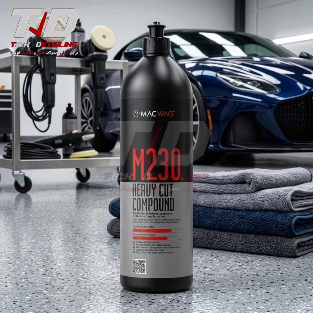 پولیش متوسط مک وگ MACWAG M230 یک لیتری — تصویر ۸