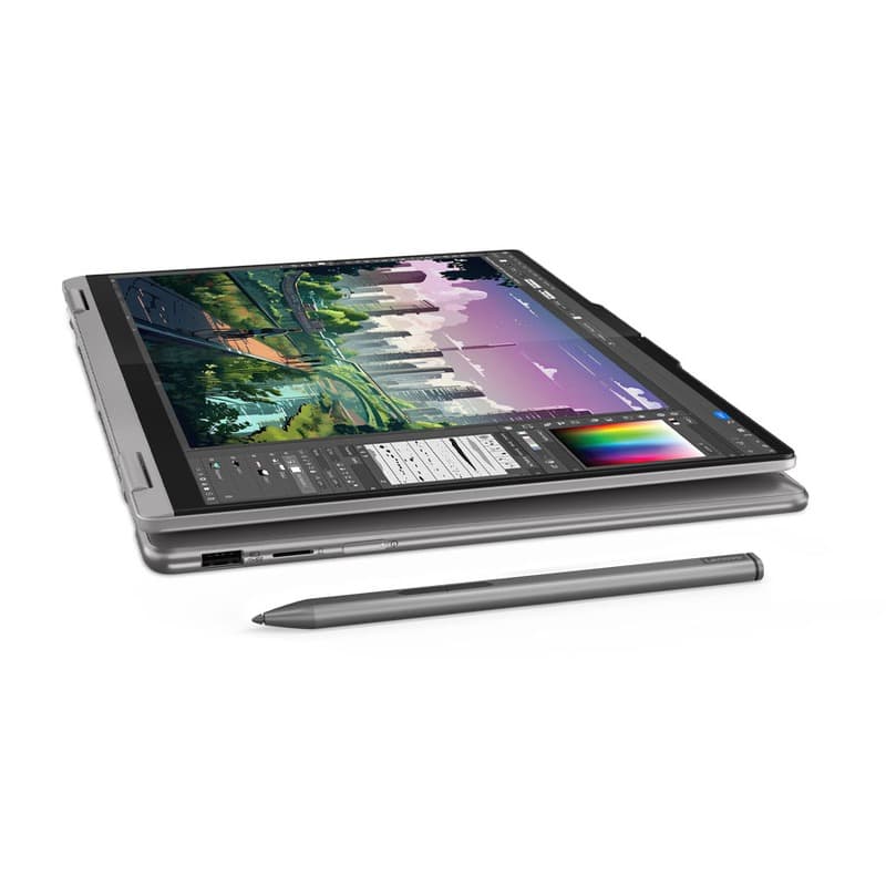 لپ تاپ 14 اینچی لنوو مدل Lenovo YOGA 7 8640HS R5 8GB 512GB SSD Radeon 760M 2k Touch همراه با کیف هدیه — تصویر ۴