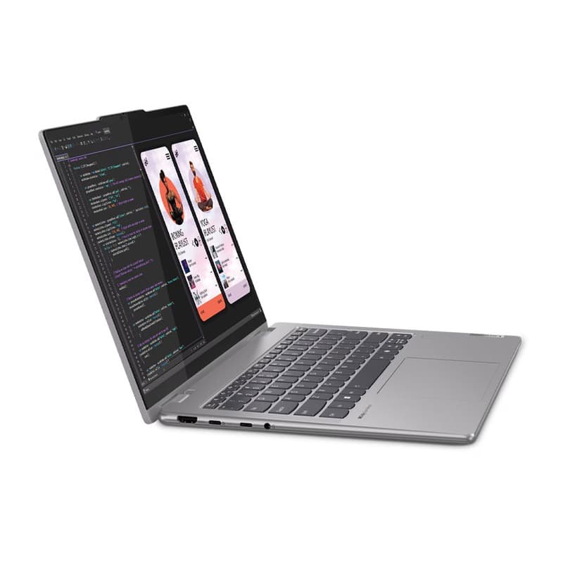 لپ تاپ 14 اینچی لنوو مدل Lenovo YOGA 7 8640HS R5 8GB 512GB SSD Radeon 760M 2k Touch همراه با کیف هدیه — تصویر ۶