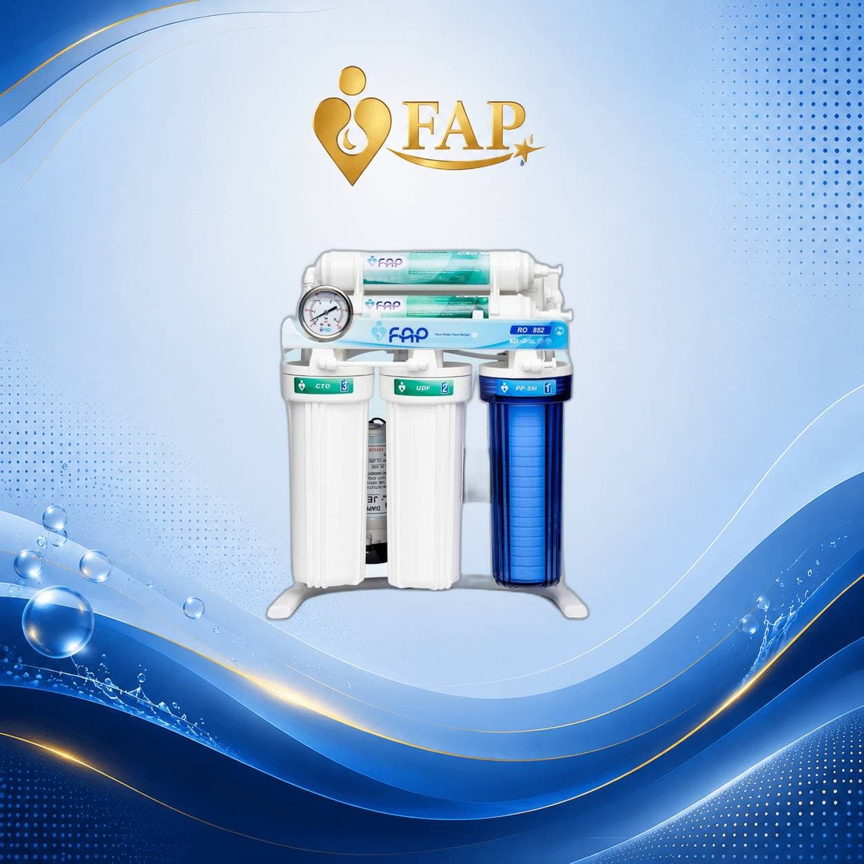 دستگاه تصفیه آب خانگی تایوان-ویتنام مدل RO-852 برند FAP