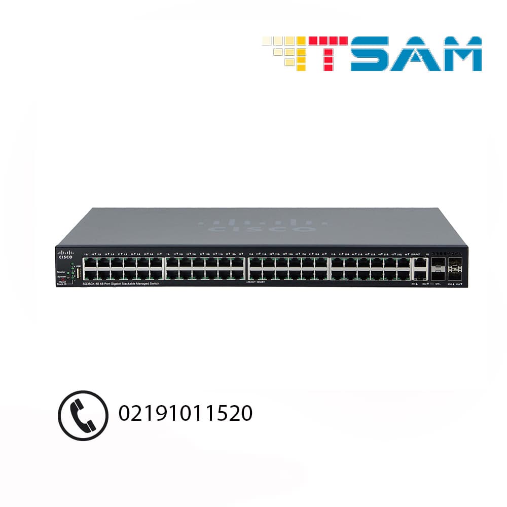 سوئیچ سیسکو مدل SG350X-48