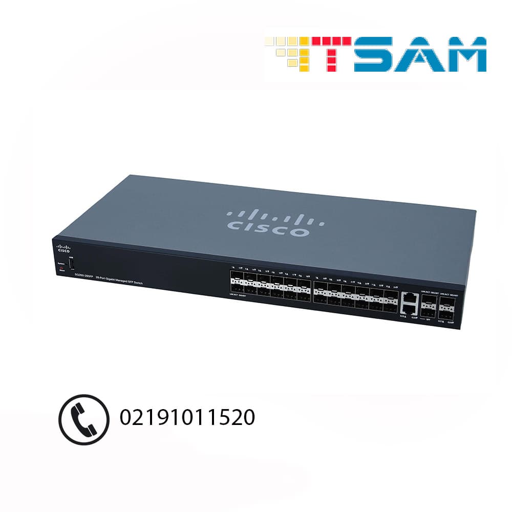 سوئیچ سیسکو مدل SG350-28SFP