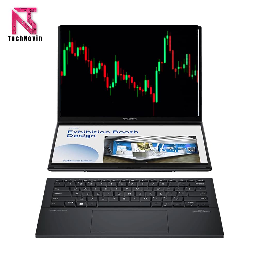 لپ تاپ 14 اینچی ایسوس مدل Zenbook Duo UX8406MA-EC – Core Ultra 9 185H 32GB 1TB SSDبا هوش مصنوعی داخلی (Intel AI Boost)