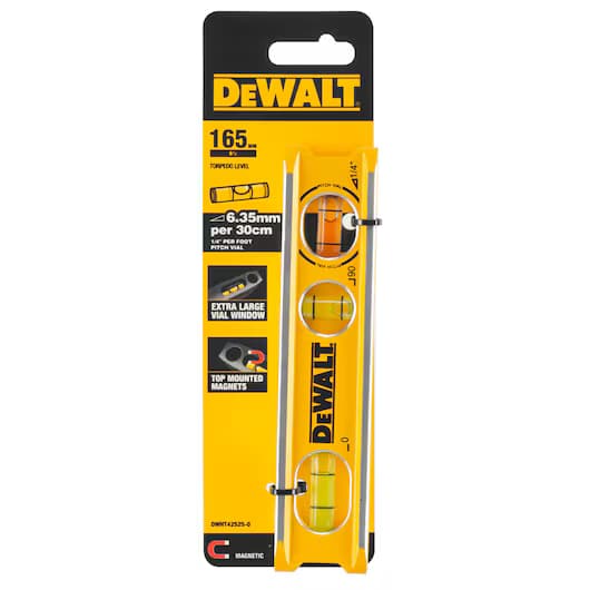 تراز جیبی مگنتی 165 میلی‌متری دیوالت مدل DWHT42525-0
