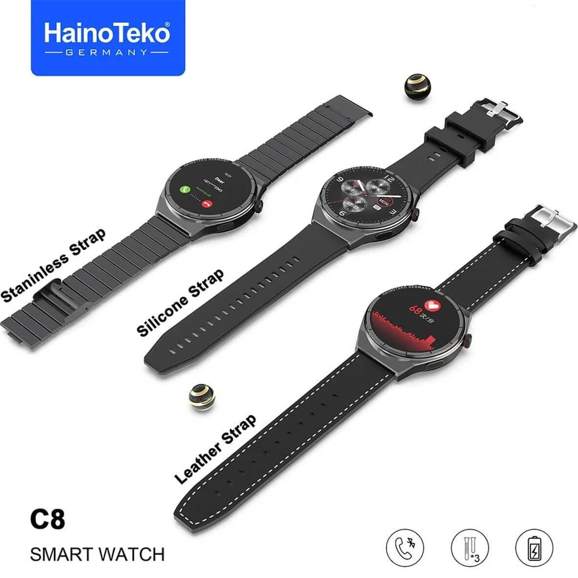 ساعت هوشمند هاینو تکو مدل C8 — تصویر ۲