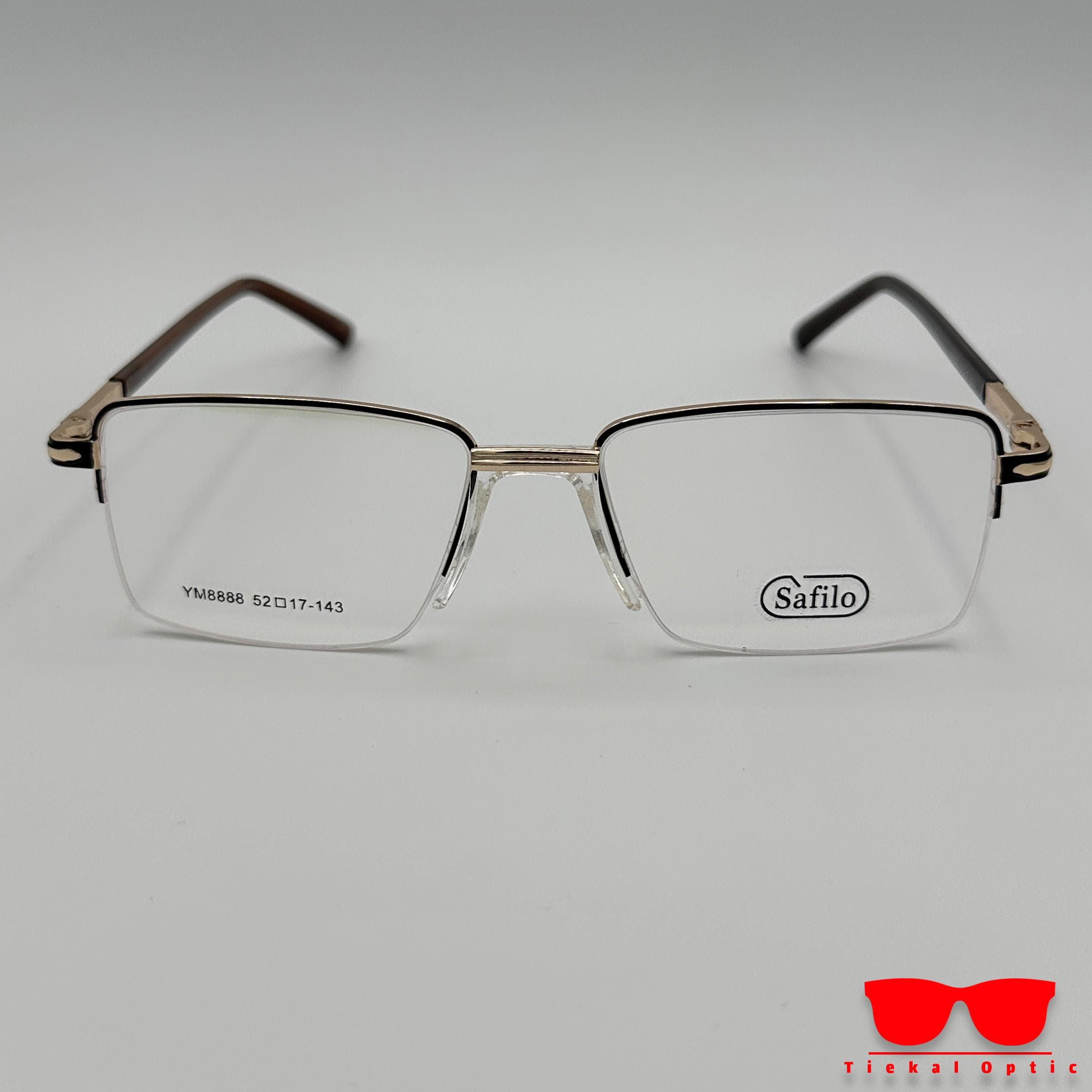 عینک طبی برند Safilo مدل YM8888 قهوه ای — تصویر ۳