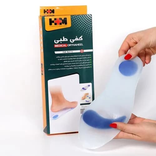 کفی طبی ژله ای (سیلیکونی) سایز L برند اچ ام hm — تصویر ۴