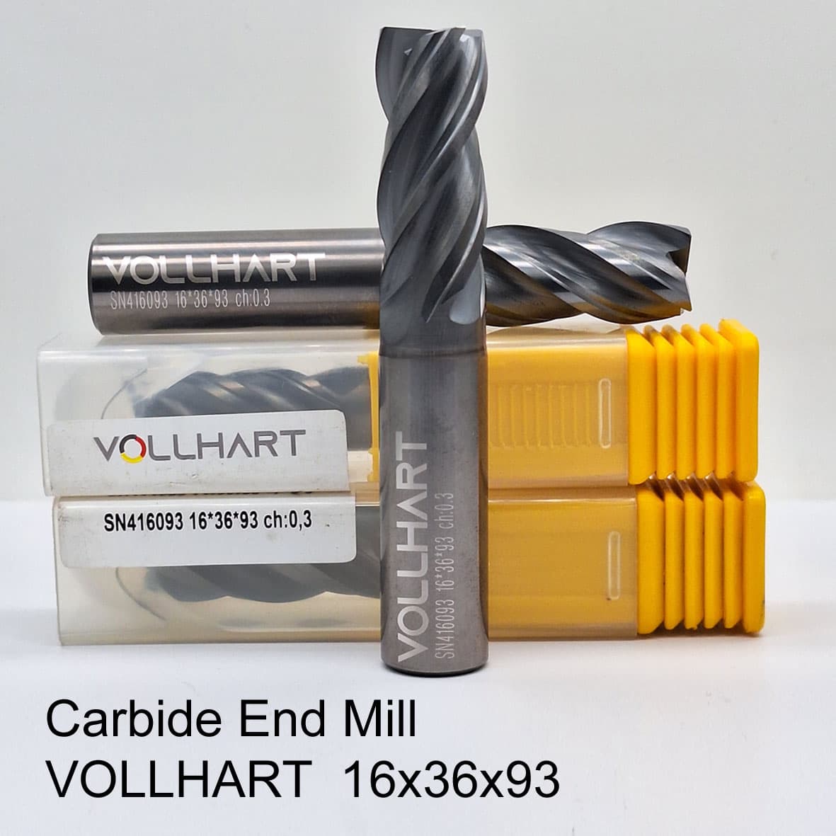 انگشتی چهار پر کارباید VOLLHART 16x36x93