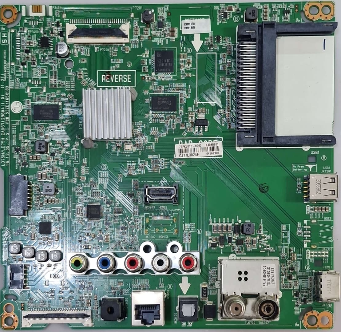 برد مین تلویزیون ال‌جی LG 43LJ550V – اورجینال و تست‌شده — تصویر ۲