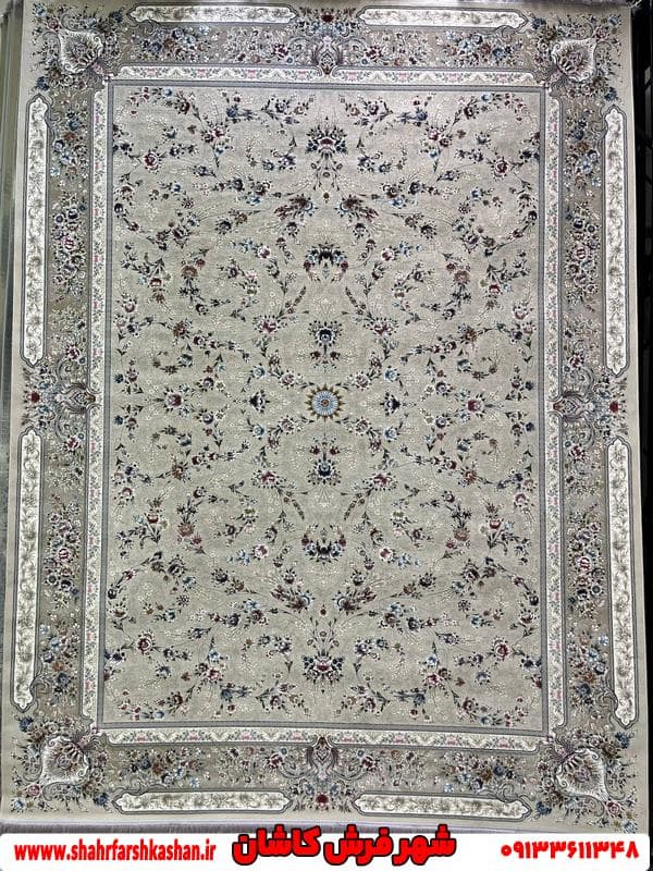فرش طرح افشان 1200 شانه گل برجسته طرح ملورین