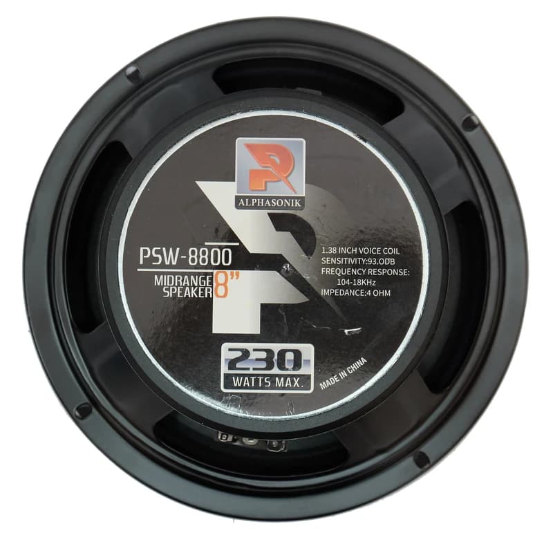 باند میدرنج 8 اینچ بولت فلزی برند آلفاسونیک مدل PSW-8800 — تصویر ۲