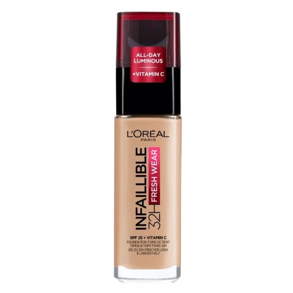 کرم پودر لورال اینفالیبل شیشه ای 32 ساعته (L`Oreal Infallible 32H Fresh Wear) — تصویر ۲