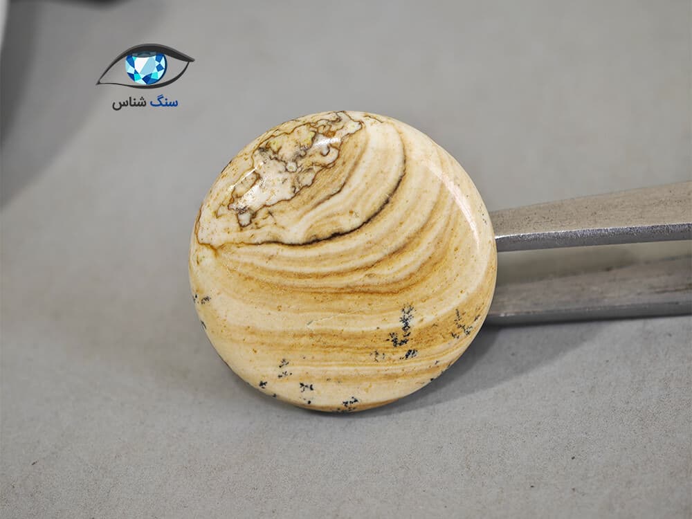 سنگ جاسپر منظره گرد 5 گرم — تصویر ۲