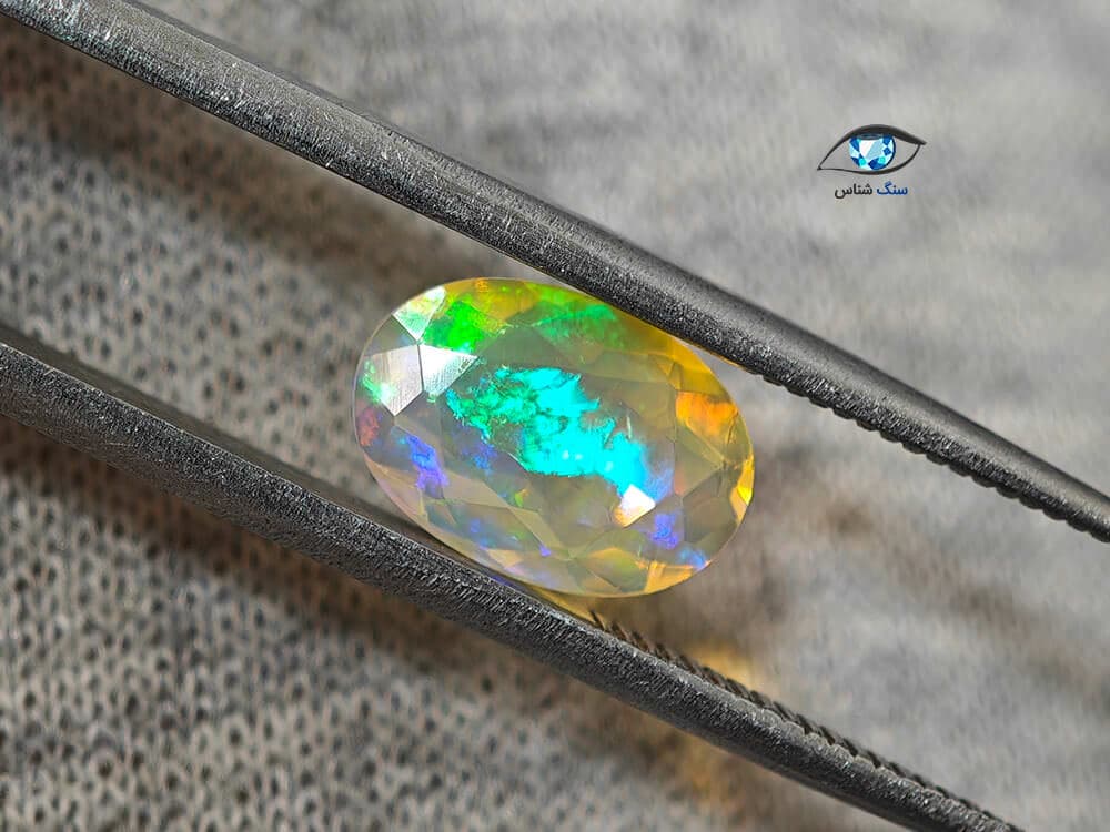 اوپال بیضی طبیعی 1.5 قیراط — تصویر ۲
