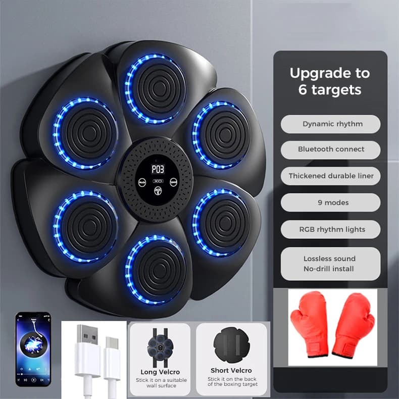 کیسه(پد) بوکس دیواری موزیکال ایکس او مدل XO SF02 — تصویر ۹