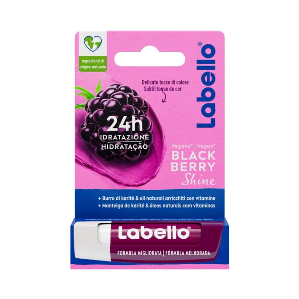 بالم لب لبلو Labello مدل Blackberry Shine با رایحه شاه توت