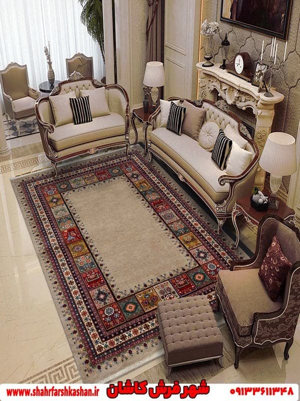 فرش ساده دستباف بلوچی با پشم طبیعی
