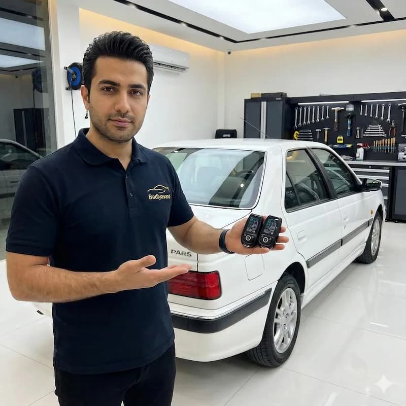 دزدگیر خودرو برند هوتای جفت ریموت تصویری مدل HT-L132 — تصویر ۴