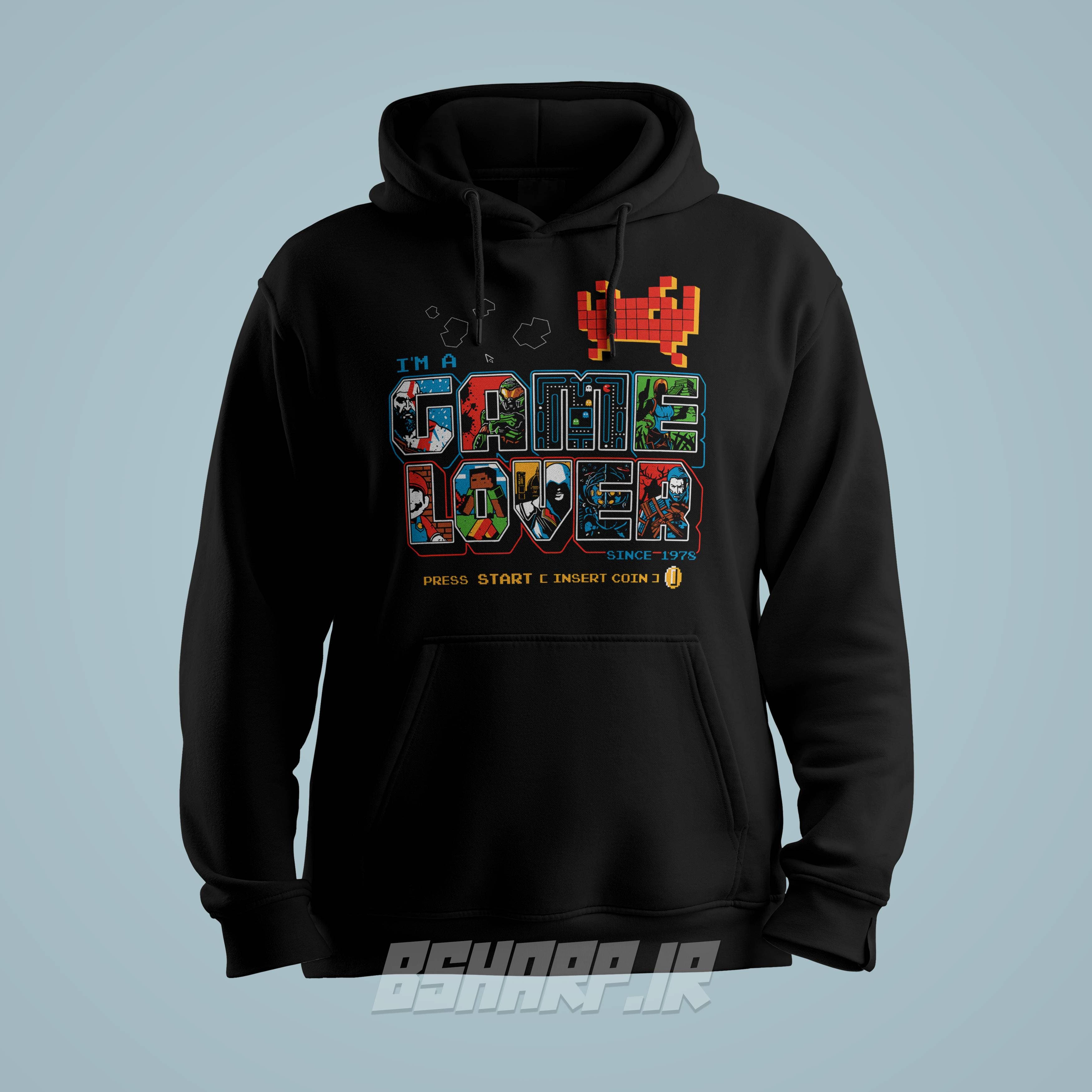 هودی Gamer طرح Insert Coin