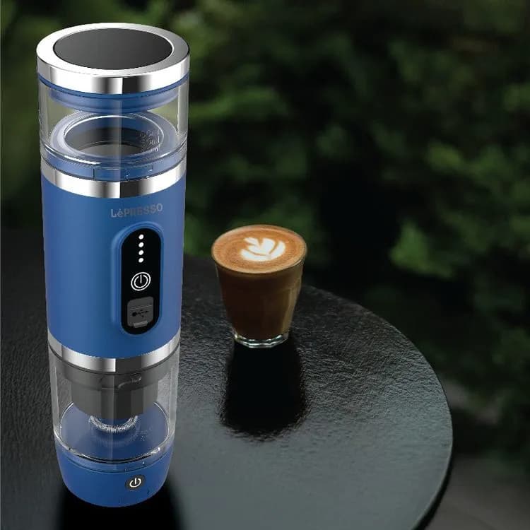 قهوه ساز شارژی و قابل حمل 4 در 1 لپرسو مدل lepresso 4 in 1 portable coffee machine with milk frother — تصویر ۵