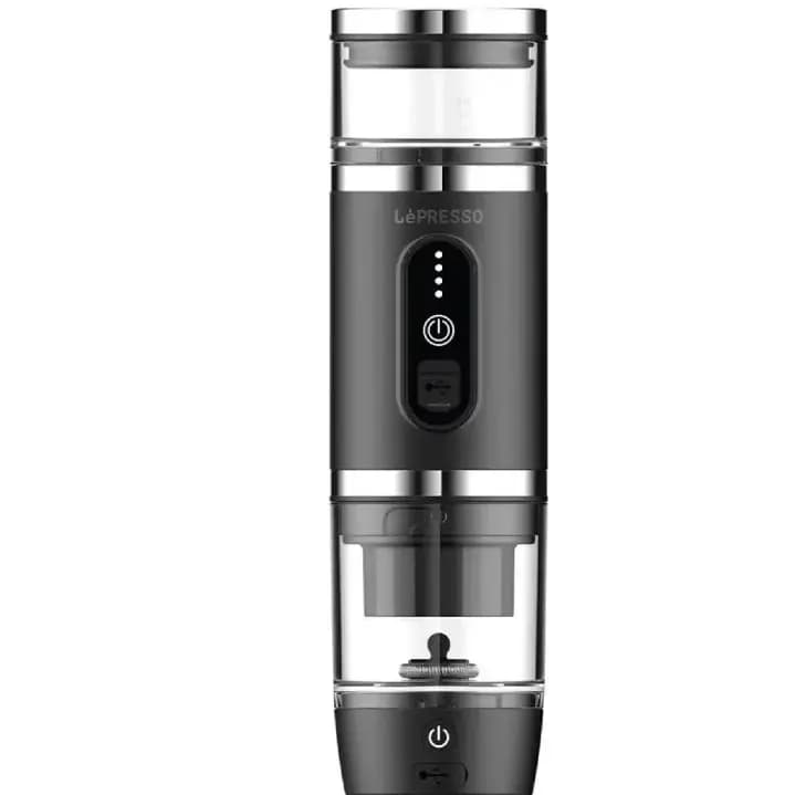 قهوه ساز شارژی و قابل حمل 4 در 1 لپرسو مدل lepresso 4 in 1 portable coffee machine with milk frother