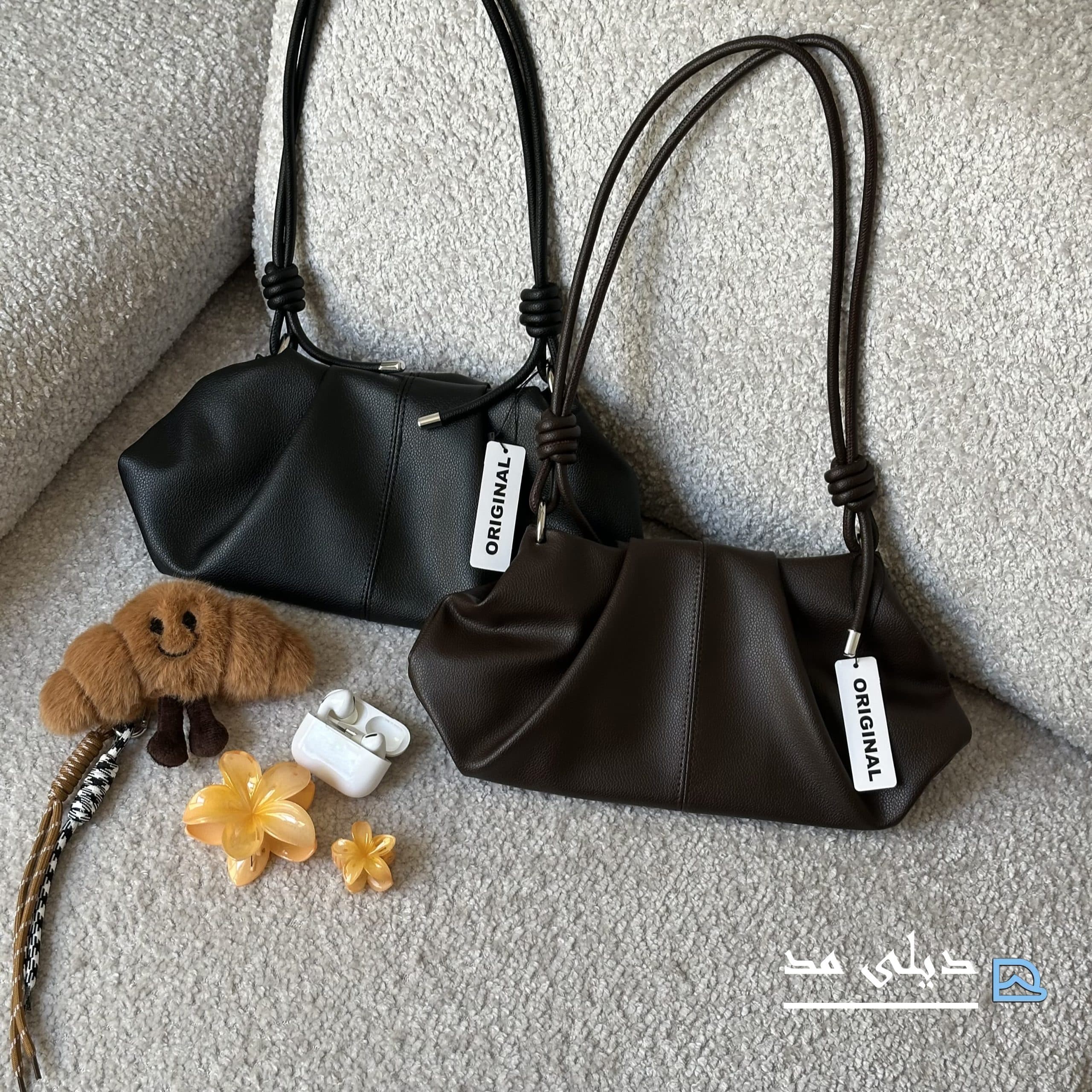 کیف دستی و دوشی زنانه و دخترانه مدل صدف شرانگ بند حلقه ای | کد 10002