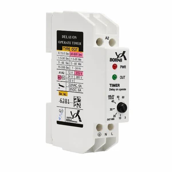 تایمر آنالوگ ریلی ثانیه/دقیقه مدل برنا Electronics DOT