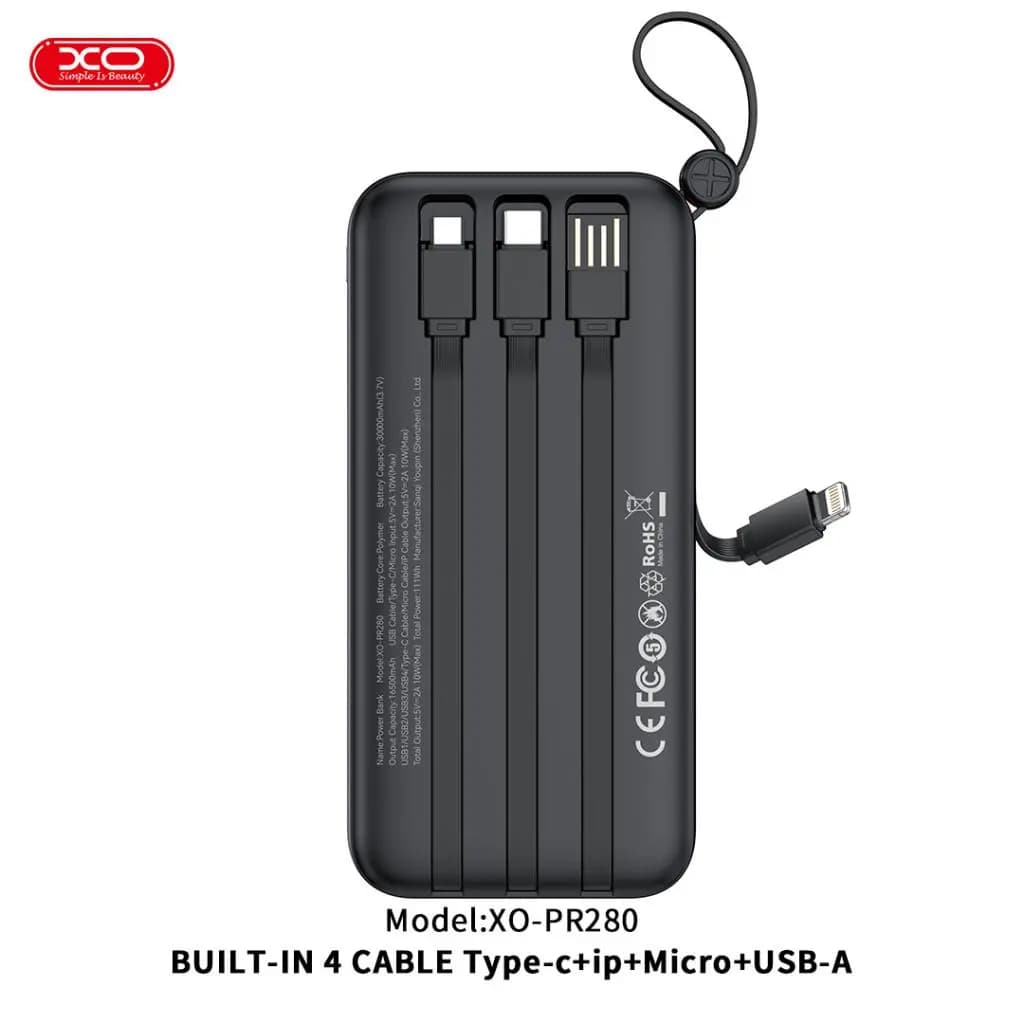 پاوربانک 30 هزار میلی‌آمپر ایکس او مدل XO PR280 — تصویر ۵