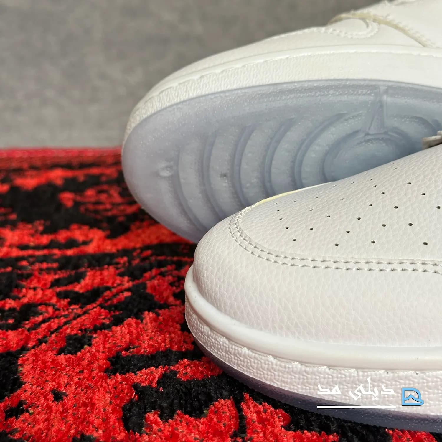 کتانی مردانه نایک ایر جردن 1 سفید تمام | Nike Air jordan 1 — تصویر ۸