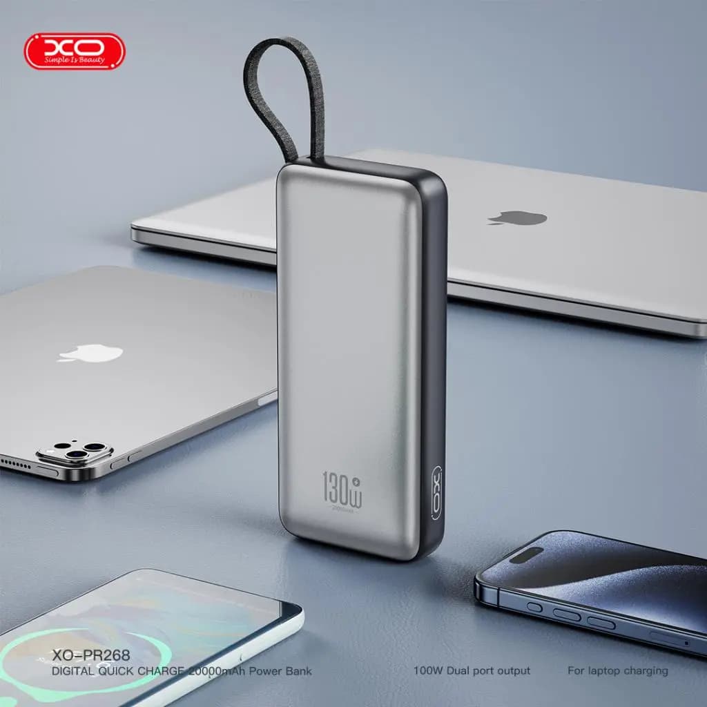 پاوربانک 130 وات 20هزار میلیآمپر ایکس او مدل XO PR268 — تصویر ۵