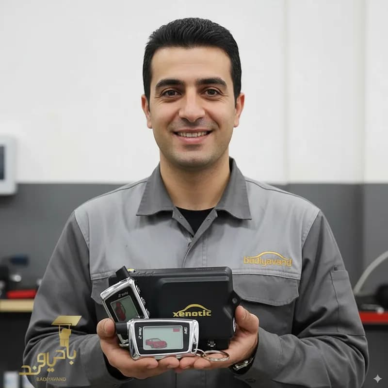 دزدگیر خودرو تصویری برند اسپای زنوتیک جفت ریموت تصویری باتری خور مدل M6 — تصویر ۳