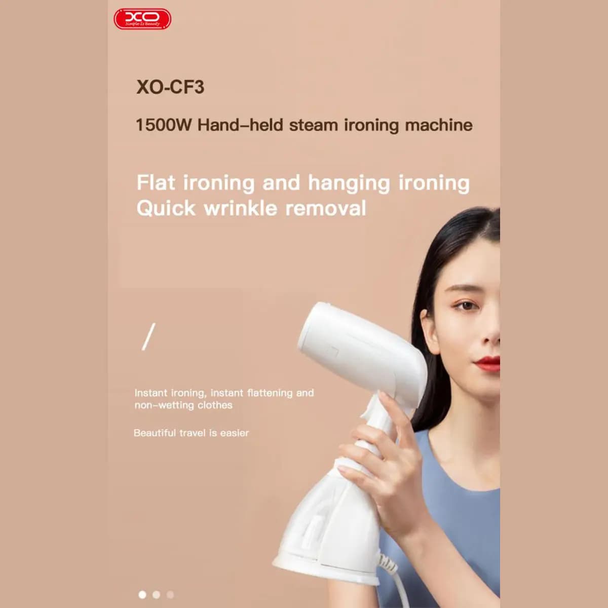 اتوبخار دستی 1500 وات ایکس او مدل XO-CF3 GARMENT STEAMER — تصویر ۴