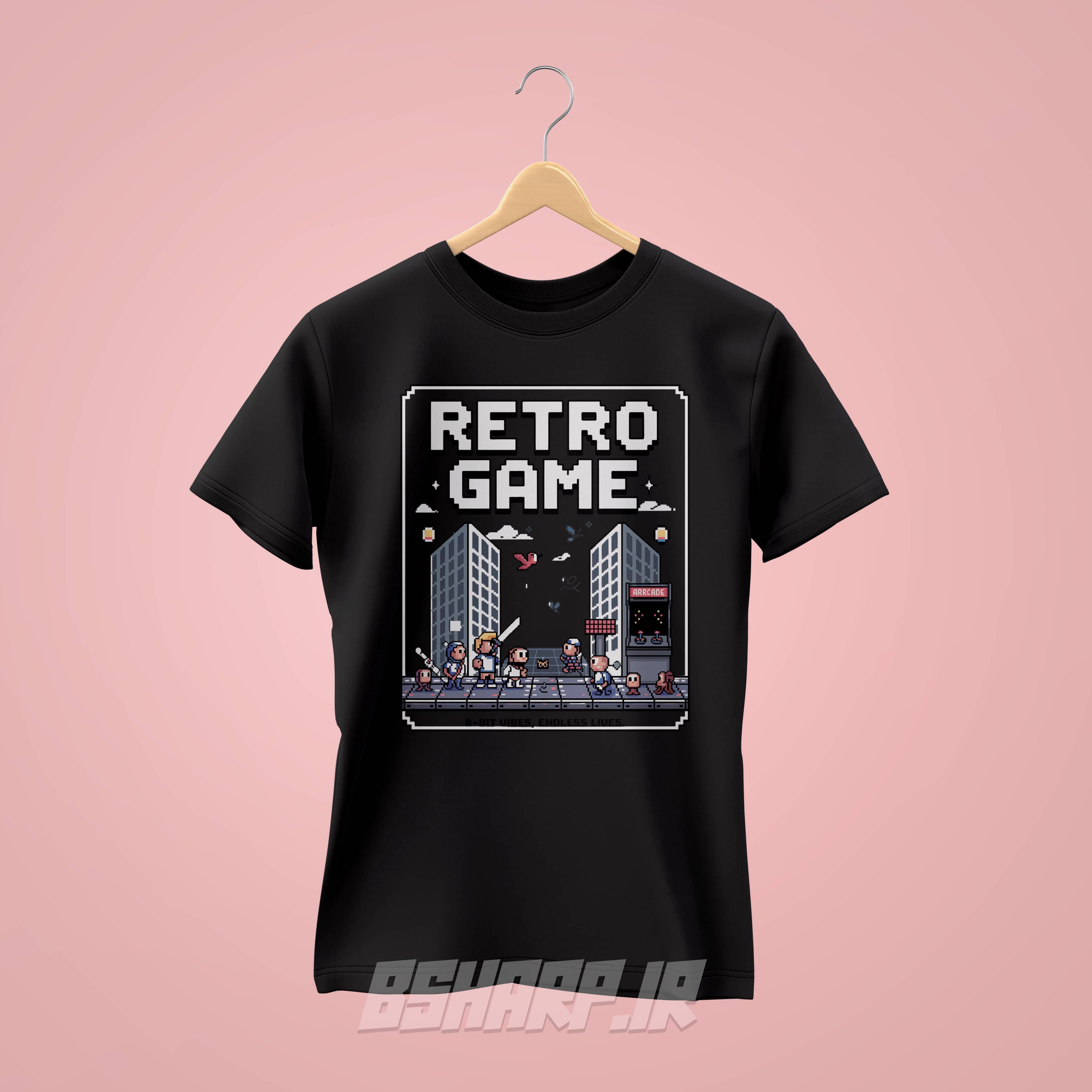 تیشرت Gamer طرح رترو گیم — تصویر ۲