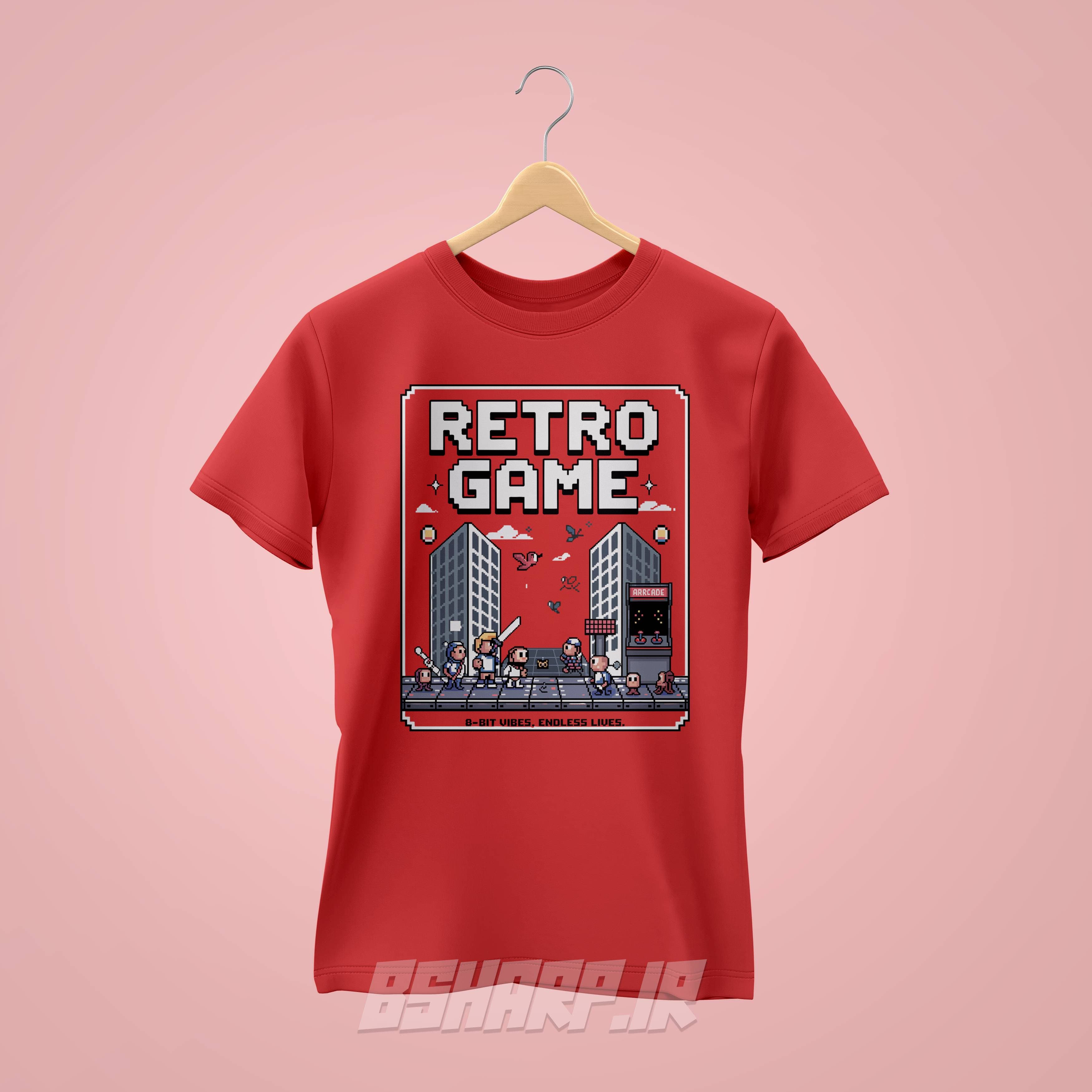 تیشرت Gamer طرح رترو گیم — تصویر ۴