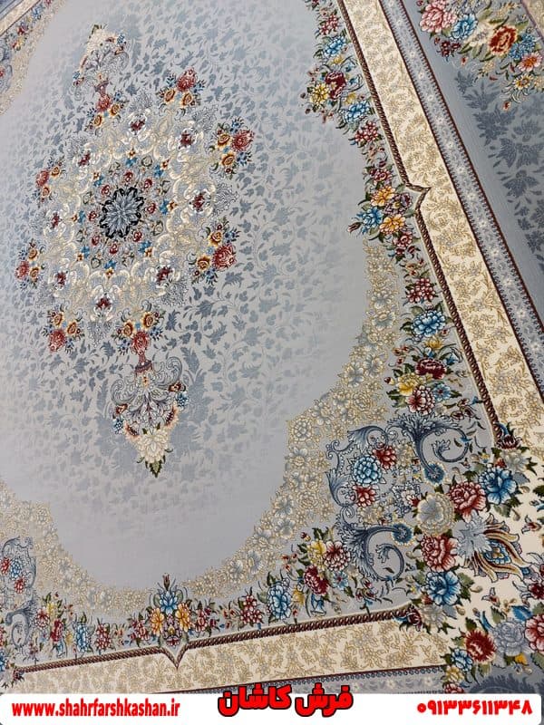 فرش 700 شانه طوسی جدید اکرولیک ملیسا — تصویر ۴