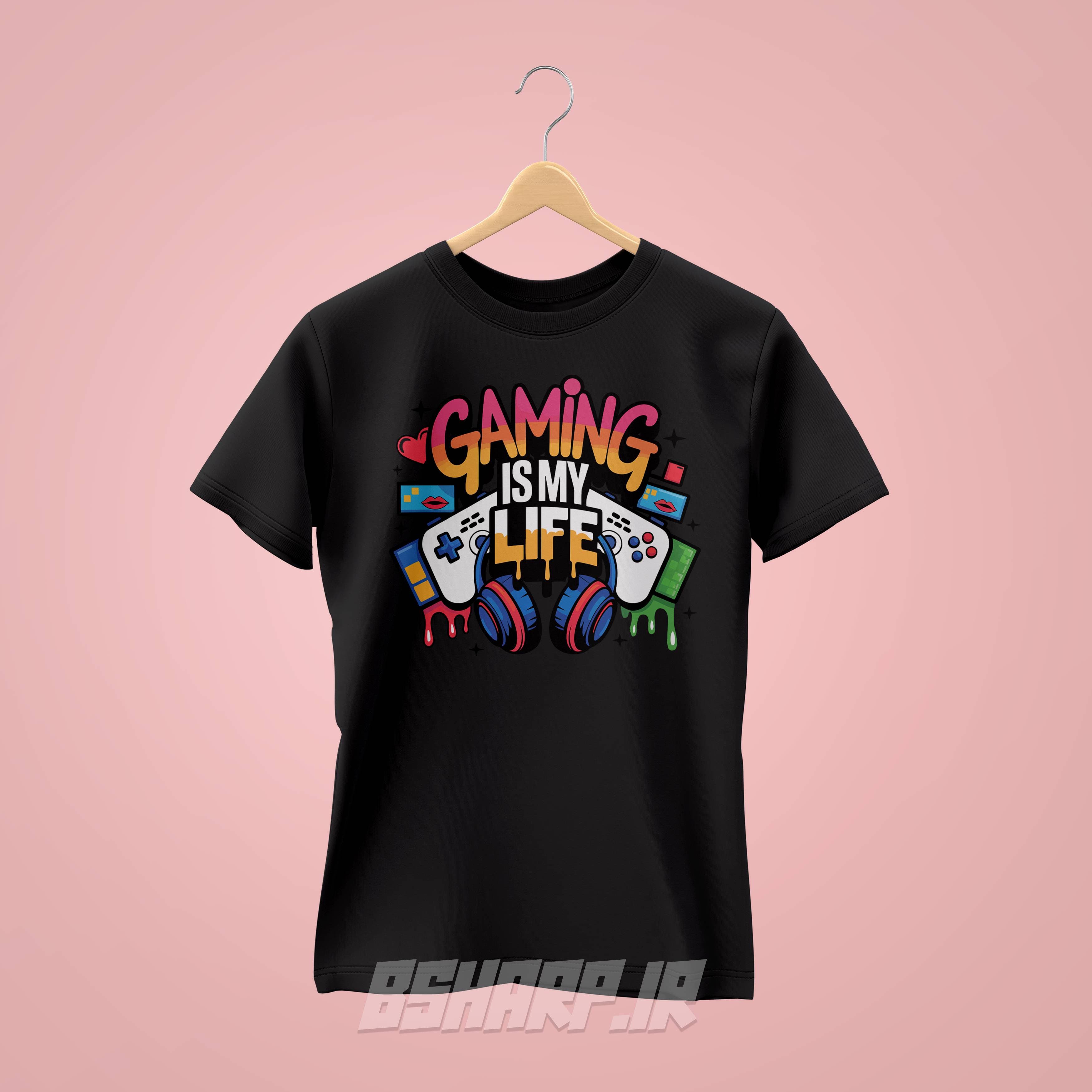 تیشرت Gamer طرح بازی زندگیمه