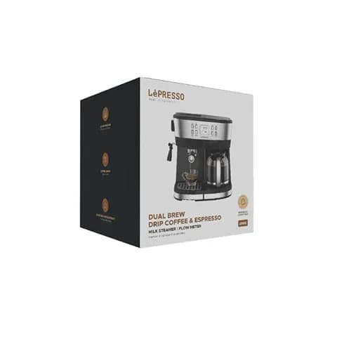 دستگاه قهوه و اسپرسوساز دوتایی لپرسو مدل LePresso Dual Brew Drip Coffee & Espresso Machine LPCFFM0002 — تصویر ۳