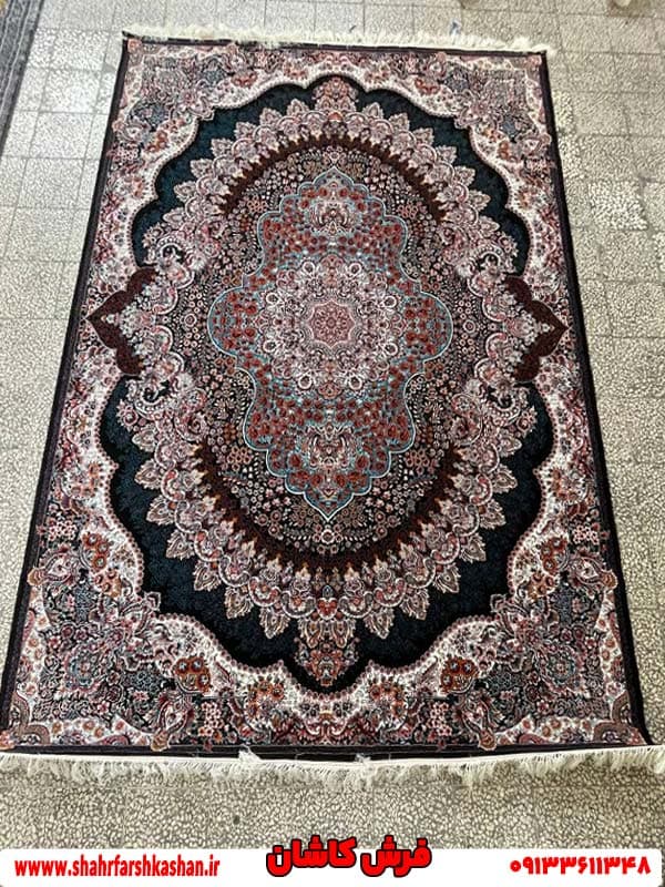طرح ارکیده سرمه ای 700 شانه کاشان — تصویر ۲