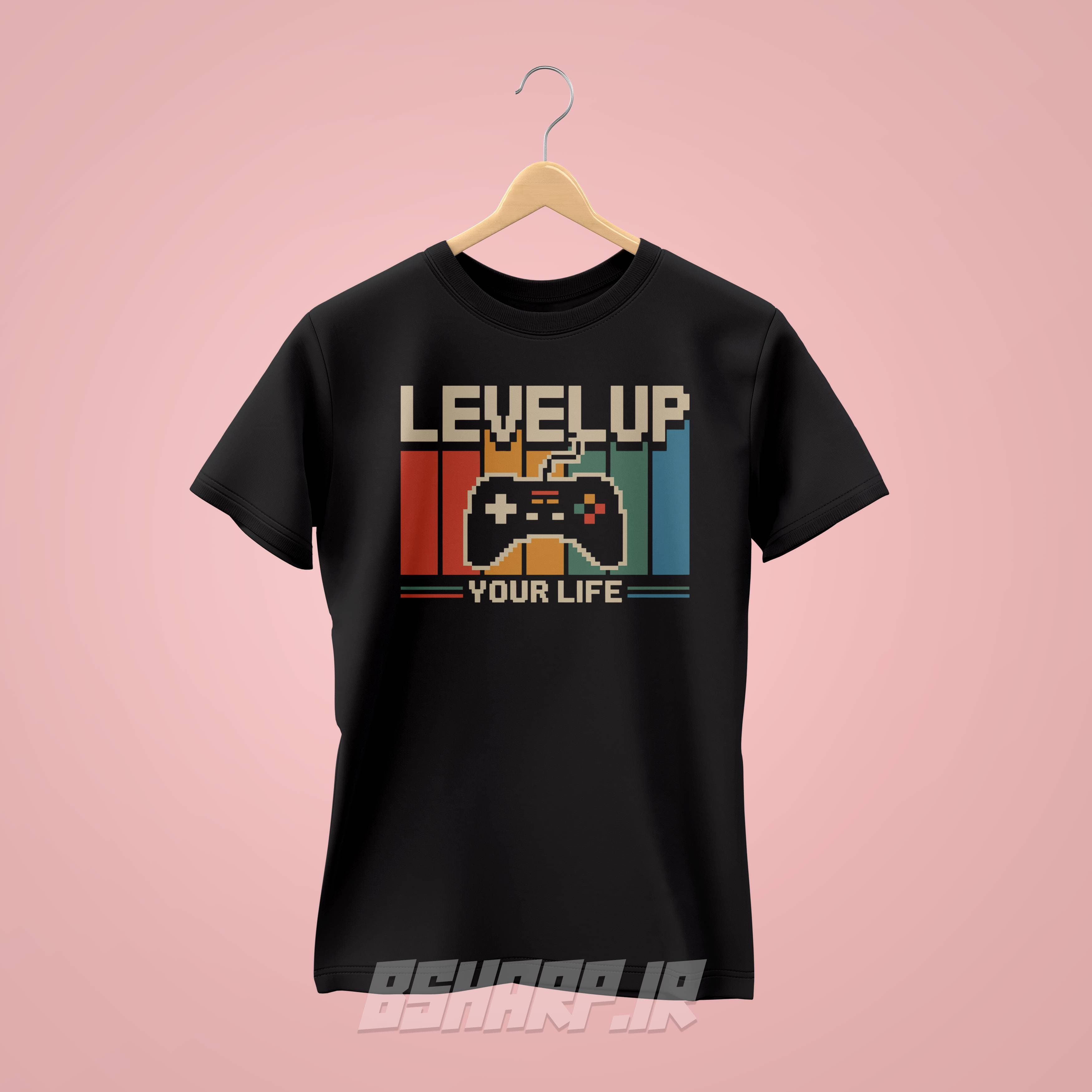 تیشرت Gamer طرح Level Up Your Life