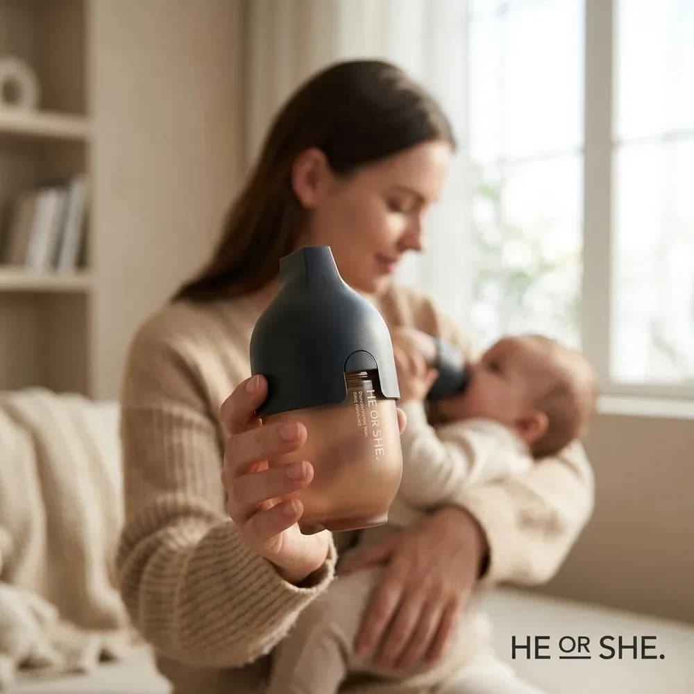 شیشه شیر سیلیکونی اصل HE OR SHE