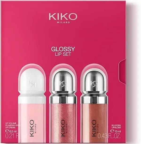 پک سه تایی لیپ گلاس سه‌بعدی‌ کیکو با جعبه KIKO 3D HYDRA — تصویر ۲