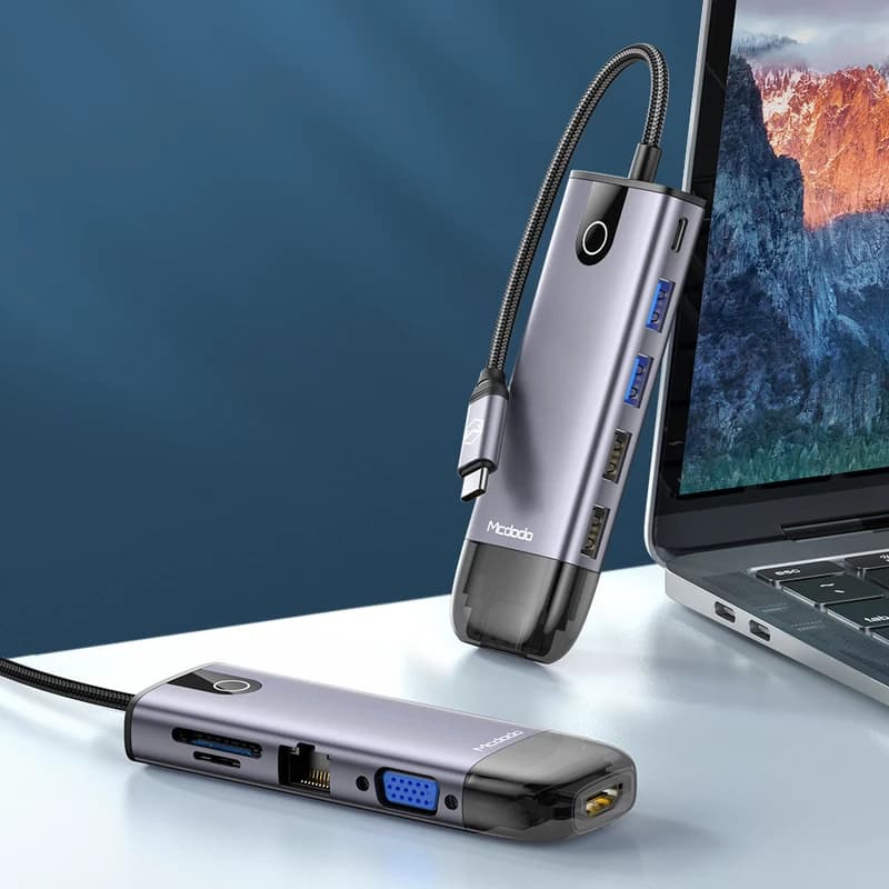 هاب چند کاره مک دودو Mcdodo HU-7420 10 in 1 USB-C HUB USB3.0 HDMI 4K — تصویر ۳