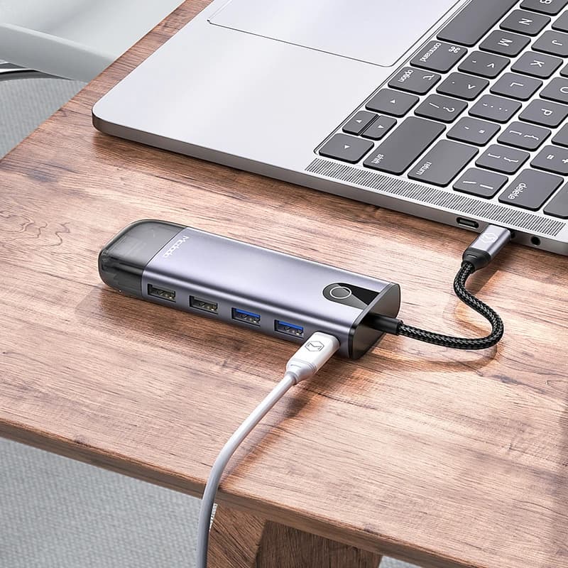 هاب چند کاره مک دودو Mcdodo HU-7420 10 in 1 USB-C HUB USB3.0 HDMI 4K — تصویر ۸